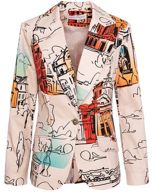 Larisa Dragna Neutrals Memories Classic Coat - Multicolor