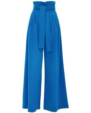 Julia Allert High Waist Long Wide Leg Pants – Bright - Blue