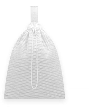 Kim Foley Mesh Athletic Beach Crossbody Bag - White