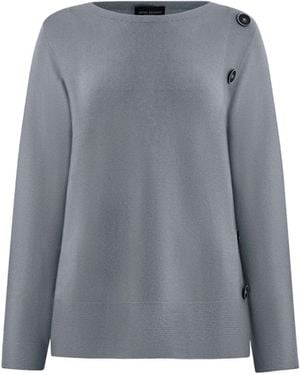 James Lakeland Side Button Jumper - Grey