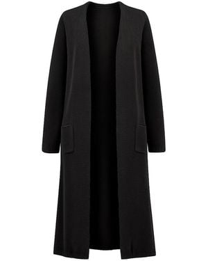 Tantra Spain Sl Long Kitted Cardigan With Pockets - Black