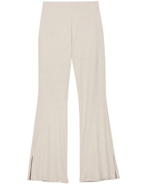 Dāl the Label Neutrals Wool Blend Knit Pants - White