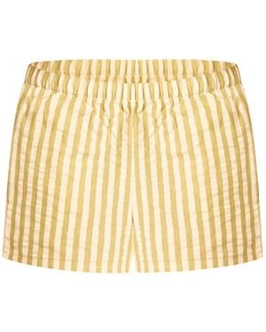 Known Supply Pull On Striped Shorts - Natural