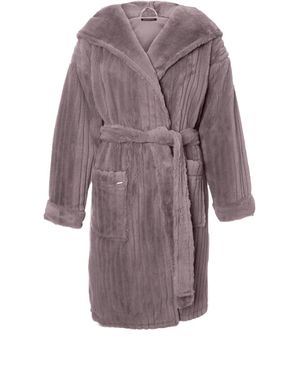 Pretty You London Cloud Robe In Mink - Purple
