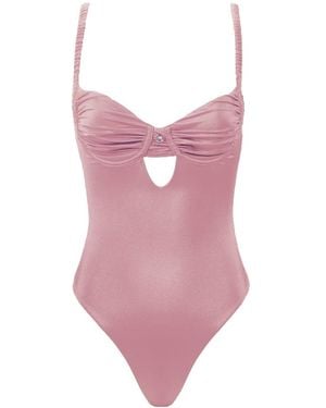 Decolet the label Eden Underwire One-Piece Swimsuit - Pink