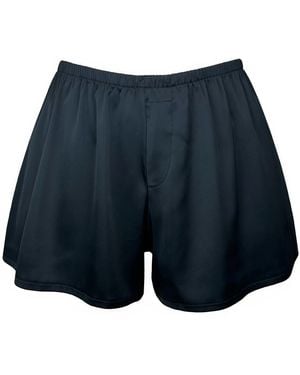 MONIQUE MORIN LINGERIE Boyfriend Shorts - Blue