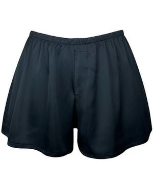 MONIQUE MORIN LINGERIE Boyfriend Shorts - Blue