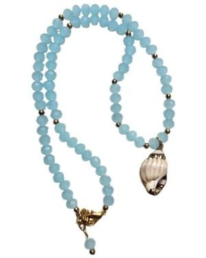 OhSun Belize Shell Necklace - Blue