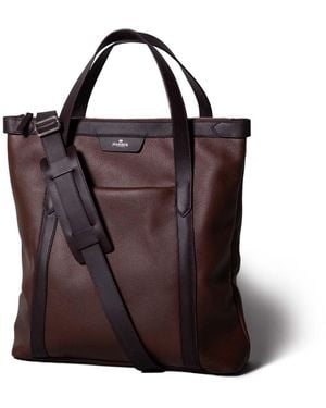 Harber London Leather Tote Bag - Black