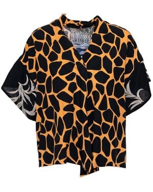 ARTISTA Terra Hip Length Wrap Top - Black