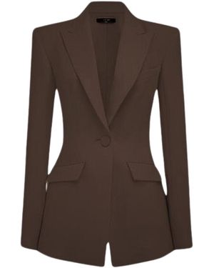 Unum Diem Vintage-Inspired Oversized Blazer - Brown