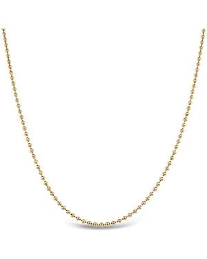 Lutiro Beaded Chain Necklace - Metallic