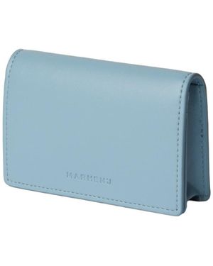 MARHEN.J Clover Apple Leather Business Card Wallet - Blue