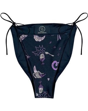 GeeGee Collection Verano Bikini Bottoms - Blue