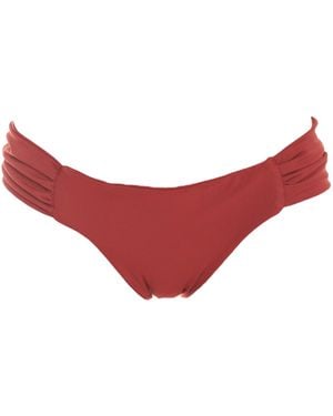 Rêve De Rive Bijou Bordeaux Bikini Bottom - Red