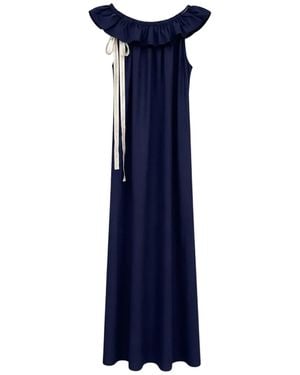 Lo Neel Perle Maxi Dress - Blue