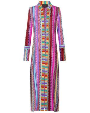 Beatrice von Tresckow Fuchsia Zigzag Jessie Cardigan - Purple