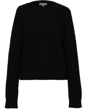 Anse Victorin Elaine Silk Cashmere Pullover - Black