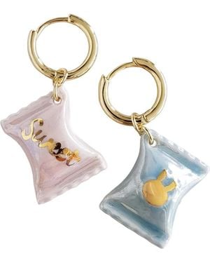 POPORCELAIN Porcelain Sweet Candy Earrings - Metallic