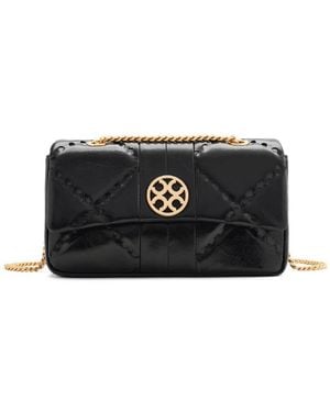 Orange Cube Mosaic Diamond Chain Bag - Black