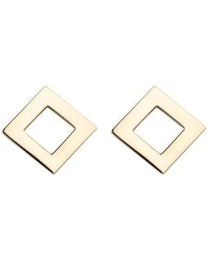 Gallery Rhombus Earrings - Metallic