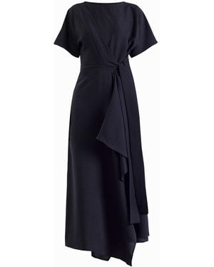 Meem Label Baxter Wrap Dress - Blue