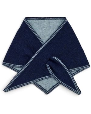 Saachi Triangle Pull-Through Scarf - Blue