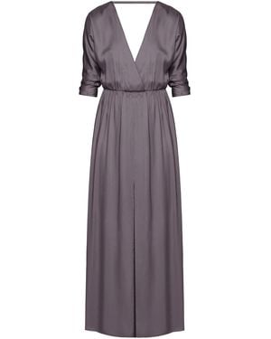 UNDRESS Cecilia Oversized Kimono Sleeve Maxi Dress - Purple