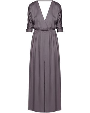 UNDRESS Cecilia Oversized Kimono Sleeve Maxi Dress - Purple