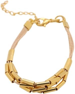Nart Nature Making Art The Single Buriti Natural Fibre Bracelet - Metallic