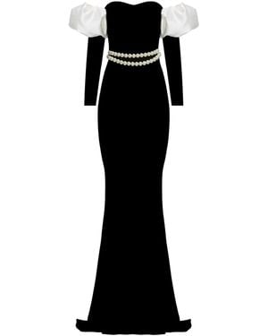 Nur Karaata Hofburg Long Dress - Black
