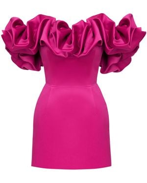 POST MERIDIEM Fuchsia Meringue Mini Dress - Purple