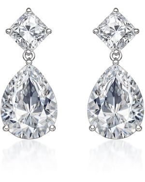 Maison De Gala Princess & Pear Drop Earrings - Blue