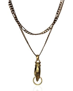 Indigolush Maxi Gilded Lure Necklace - Metallic