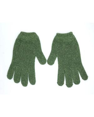 Maison Bogomil Melange Gloves - Green