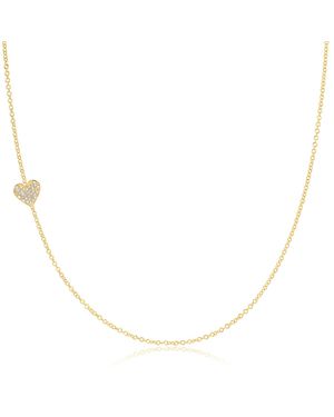 Maya Brenner 14K Asymmetrical Charm Necklace - Metallic