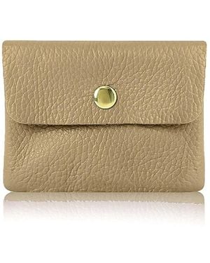 Betsy & Floss Neutrals Small Leather Purse - Natural