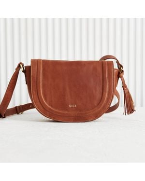 VIDA VIDA Handmade Full Grain Leather Saddle Bag - Brown