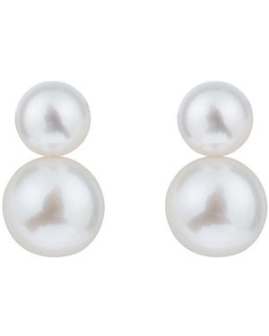 Ora Pearls Dueta Pearl Studs - White