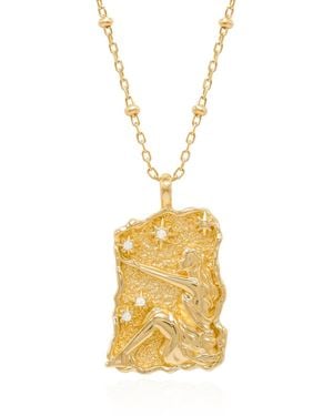 Luna Charles Solara Zodiac Necklace - Metallic