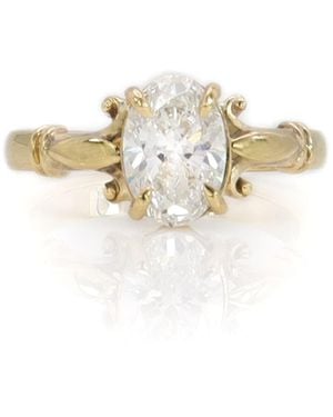 Gabriella Alicia Volute Ring - Metallic