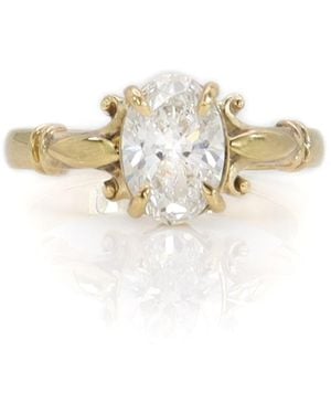 Gabriella Alicia Volute Ring - Metallic