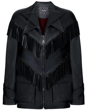 Saint Ones Dakota Leather Jacket - Black