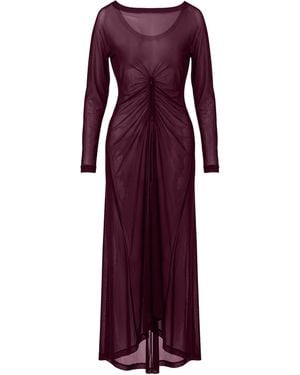 Serotone Swim Mesh Long Dress - Purple