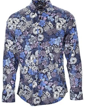 lords of harlech Morris Mob Floral - Blue