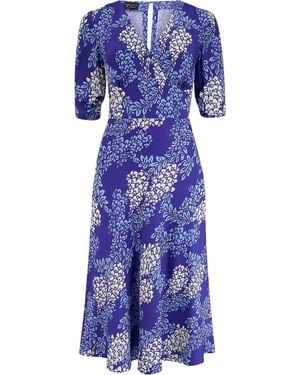 Pretty Eccentric Capability Tea Dress - Blue