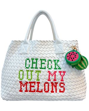 Lilly Loves Check Out My Melons Handbag - Green