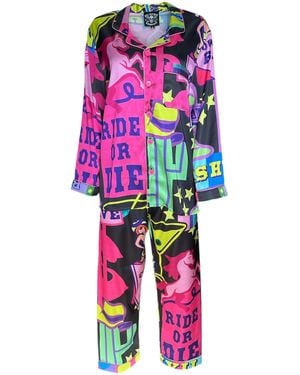 Any Old Iron Neon Broadway Circus Pyjamas - Pink
