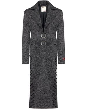 Pcfg Your Itch Cashmere Blend Long Overcoat - Black