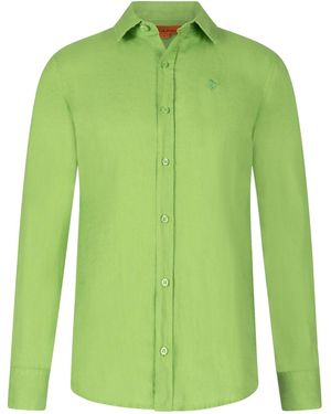 Maison Tangerine Pistachio Linen Shirt For - Green